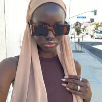 Adut akech in sunglasses