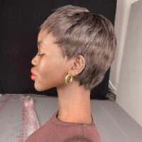 Adut akech side of short hair