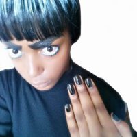 Black girl as rock lee with makeup