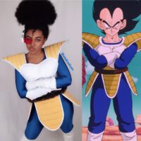 Black girl as classic vegeta