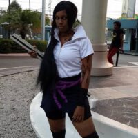 Black girl as cursed sasuke