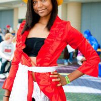 Black girl cute as luffy