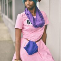 Black girl cute as young bulma