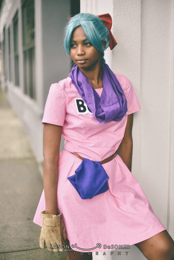 Black girl cute as young bulma