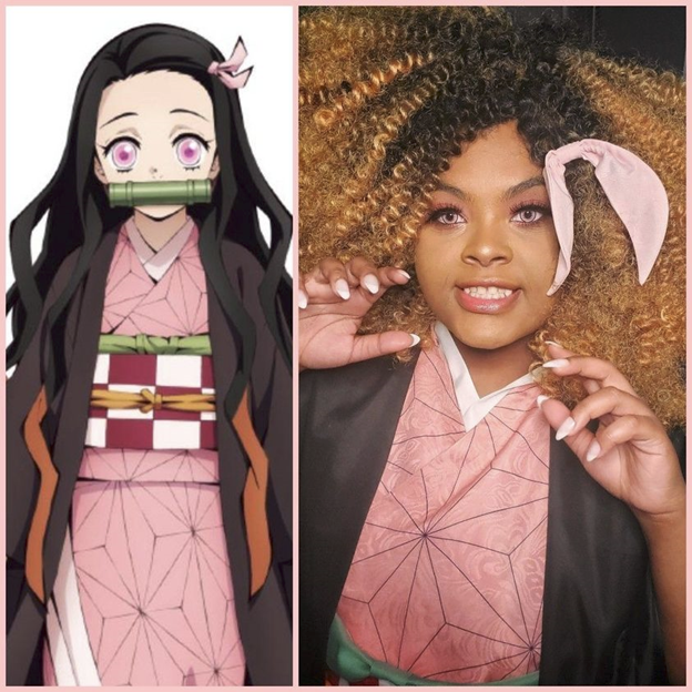 Cute Black Girl With Nails As Nezuko Black Demon Slayer Anime Cosplayers Black Business Data