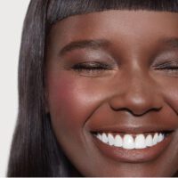 Duckie thot closeup of her teeth