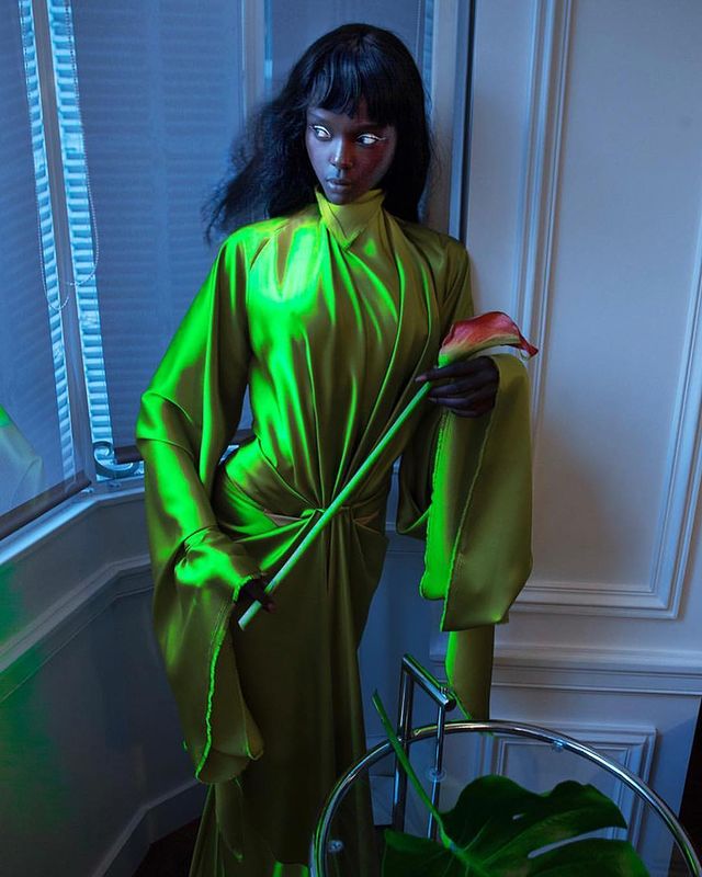 Duckie thot green outfit