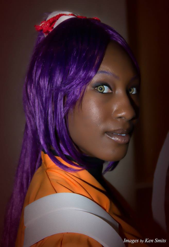 Fudgie as yoruichi face