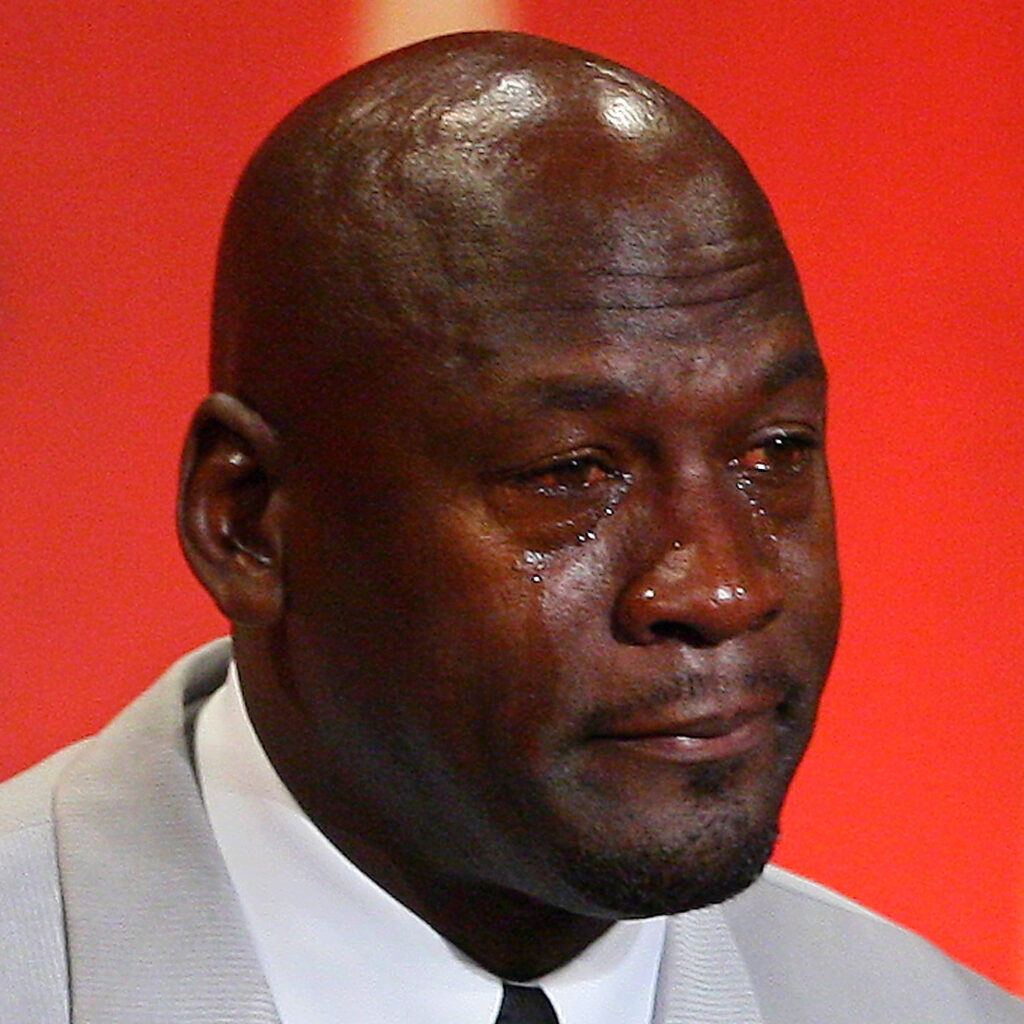 Michael jordan crying meme template free