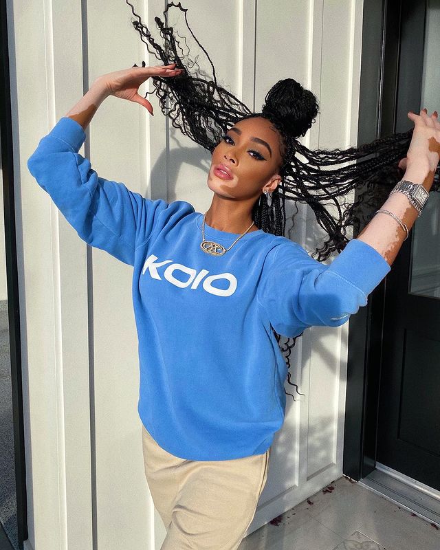 Winnie harlow long braids