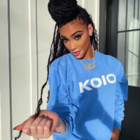 Winnie harlow wearing koio sweater