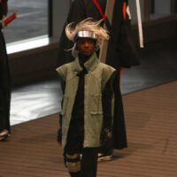 Young black boy as kakashi