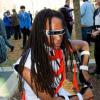 Black guy with dreads as tousen