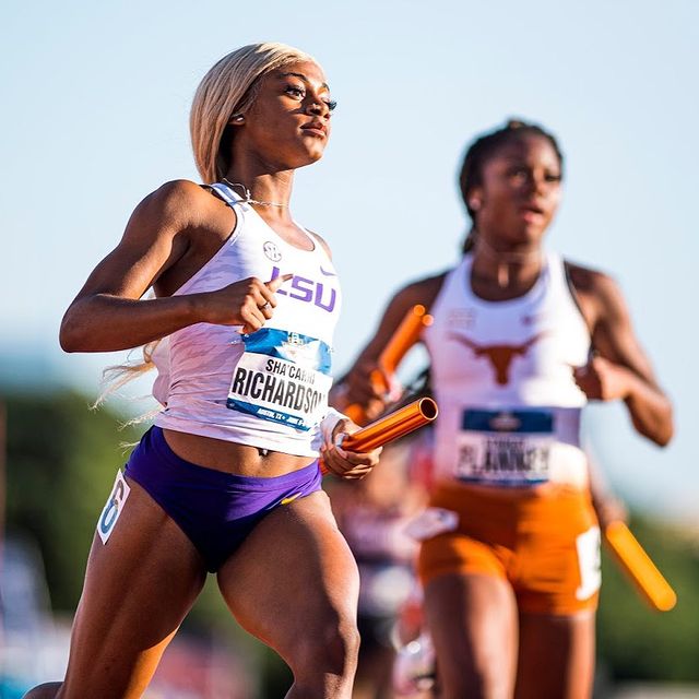 Sha Carri Richardson In College Lsu