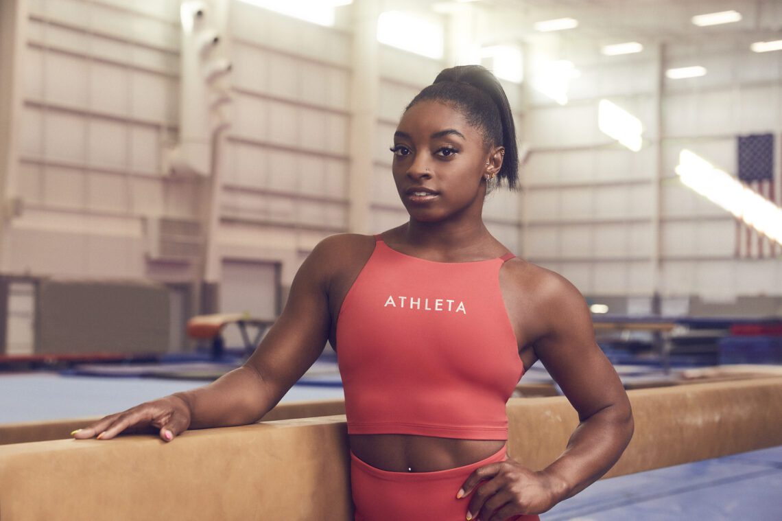 Simone Biles Wearing ATHLETA HD 2021 2022