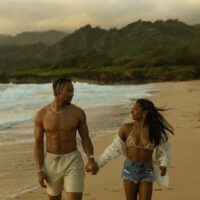 Simone Biles At Beach With Husband Photo