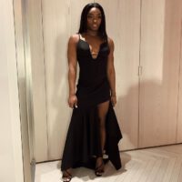 Simone Biles Black Dinner Dress