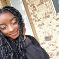 Simone Biles Cute Selfie