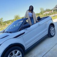 Simone Biles In Her Car