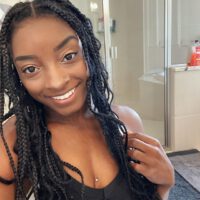 Simone Biles Smiling In Braids