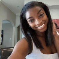 Simone Biles Smiling Selfie