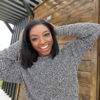 Simone Biles Wearing Sweater