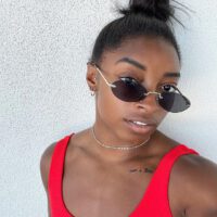 Simone Biles With Cool Glasses