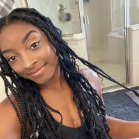 Simone Biles With Cute Braids