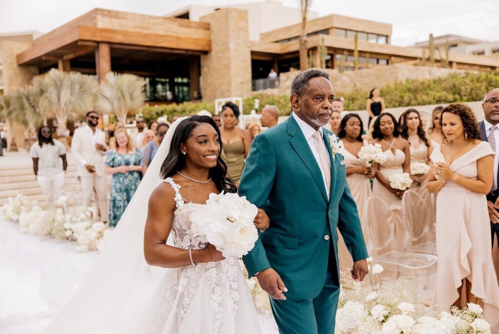 Simone Biles With Her Father