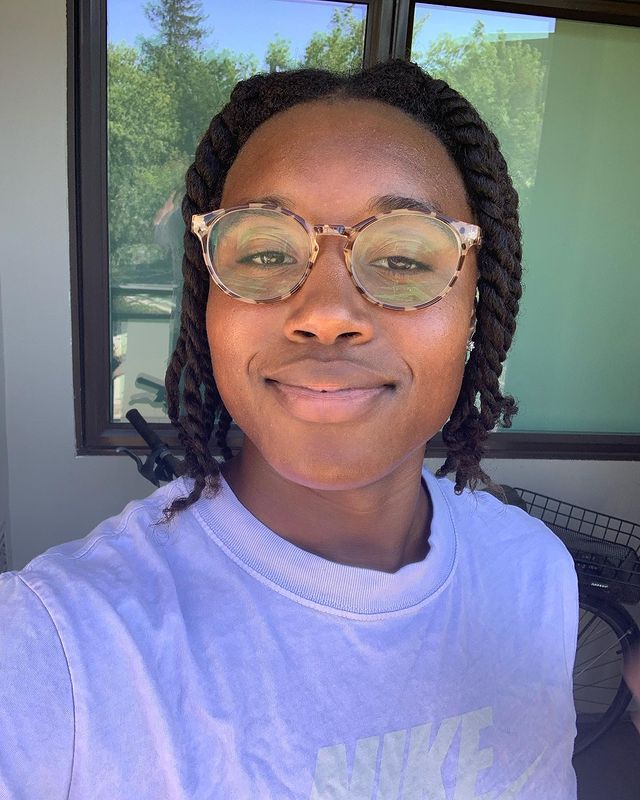 Simone Manuel Cute With Glasses