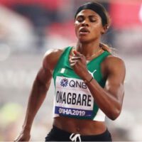 Blessing Okagbare running for nigeria