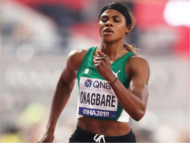 Blessing Okagbare running for nigeria