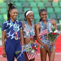 Christina Clemons with TEAMUSA teammates