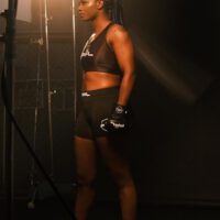 Claressa Shields black PFL outfit