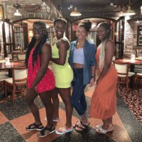 Claressa Shields dinner with friends