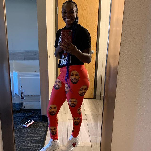 Claressa Shields funny pants