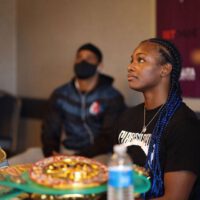 Claressa Shields listening