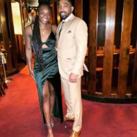 Claressa Shields out for dinner with husband