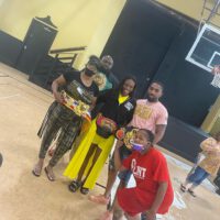 Claressa Shields with fans in Flint