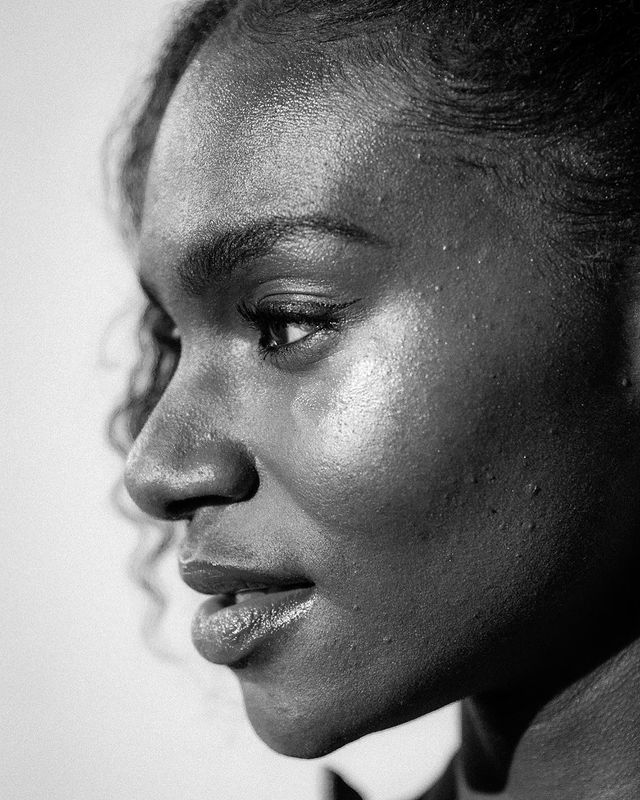 Dina Asher Smith black white photo