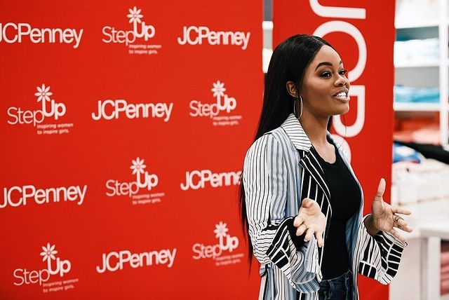 Gabby Douglas at JCPenny