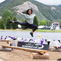 Gabby Douglas jumping high