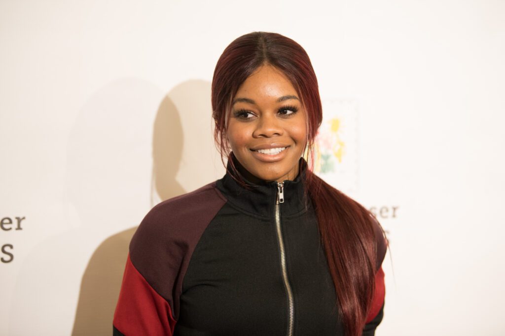 Gabby Douglas red carpet photoshoot