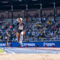 Jazmin Sawyers long jump