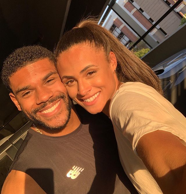 Sydney McLaughlin with boyfriend