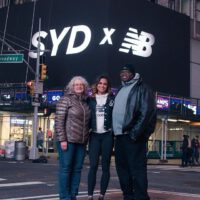 Sydney McLaughlin with mom and dad