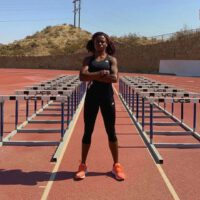 Tobi Amusan training track