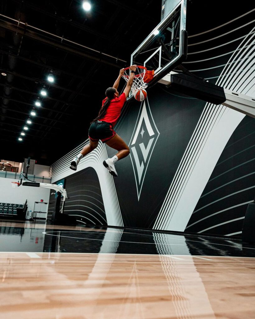 Aja Wilson Dunking