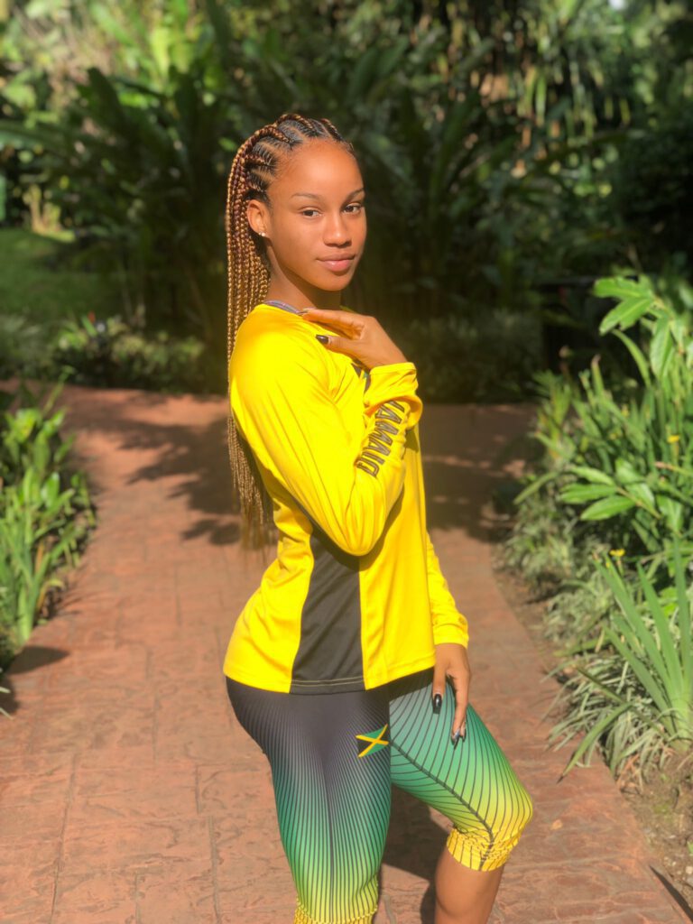 Briana Williams Wearing Jamaican Gear Again