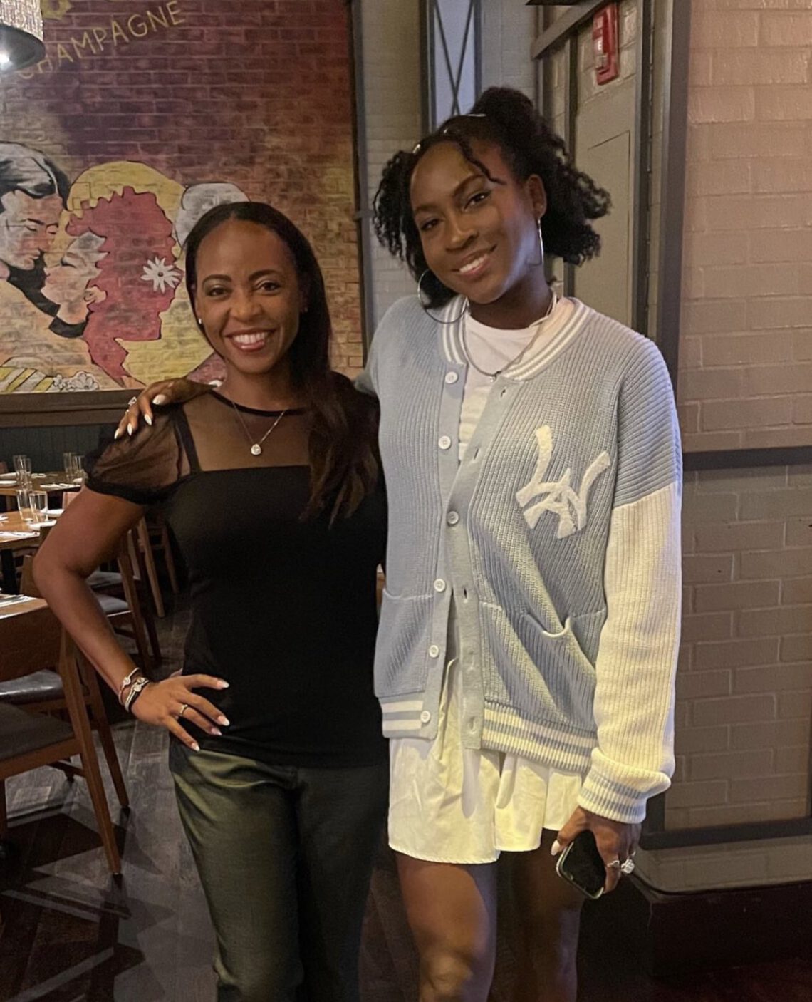 Coco Gauff With Her Mother
